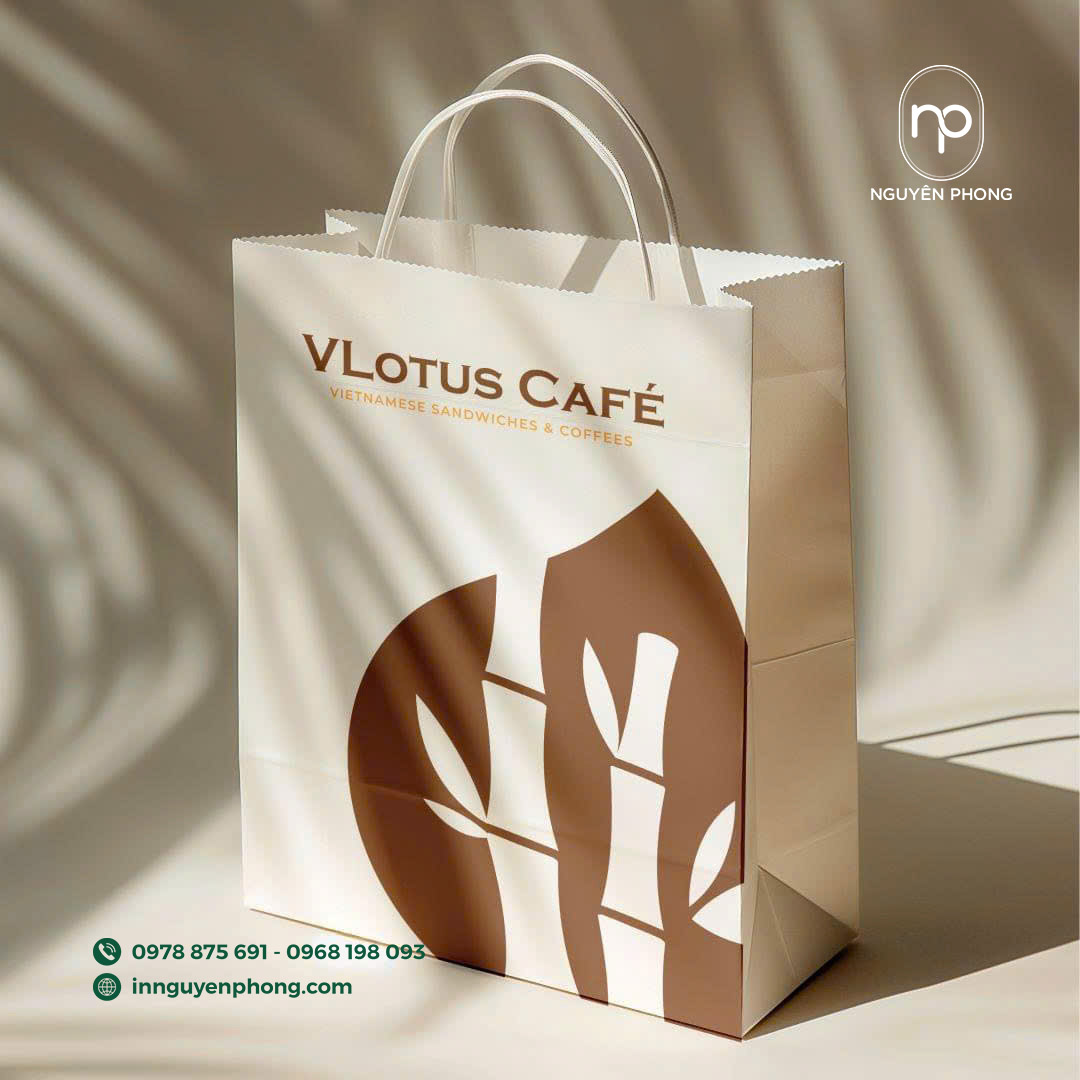 Mẫu túi giấy đựng cà phê thương hiệu 